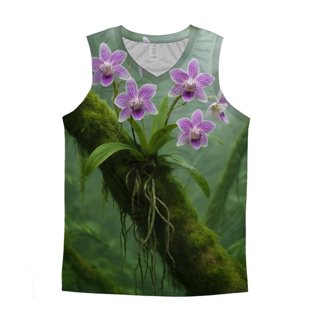 Orchid Roots In Misty Cloud Forest casual summer tank tops