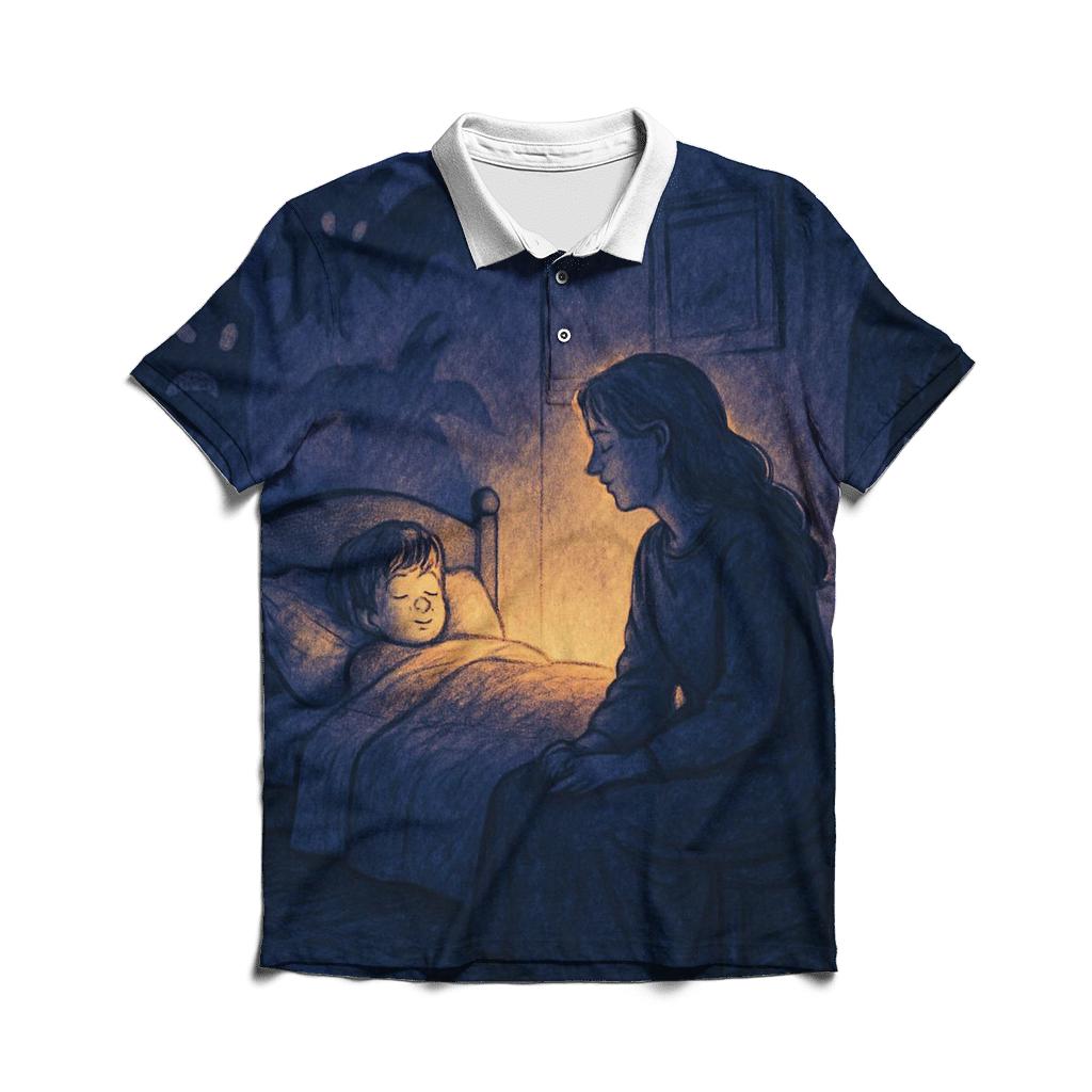 Her Voice That Turns Fear Into Morning Light personalized polo shirts