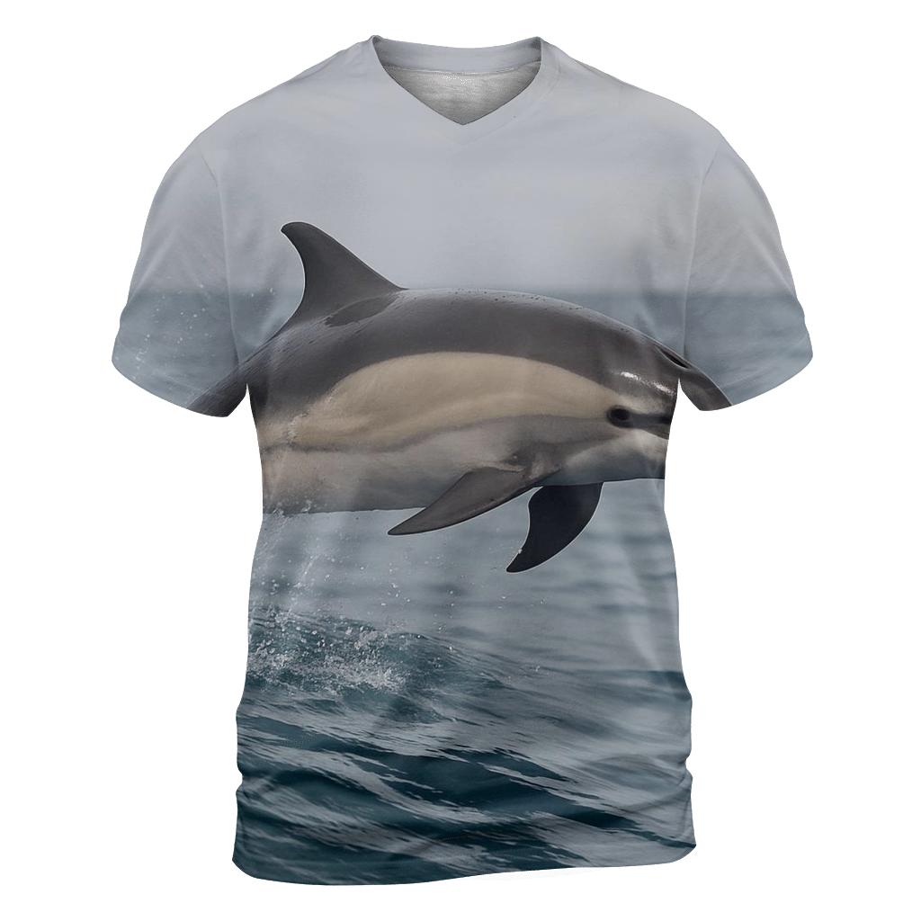 Common Dolphin In Steel Blue Swell custom all-over print shirts