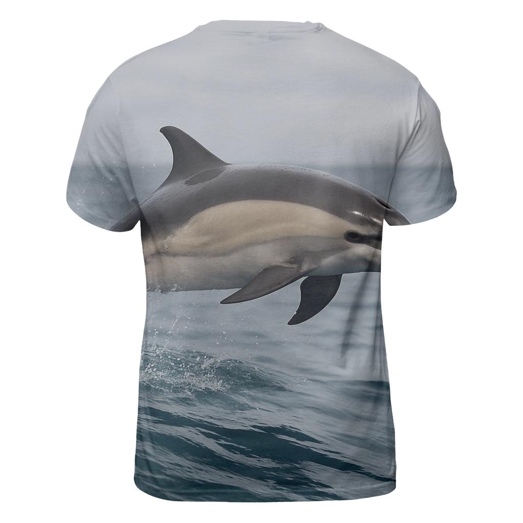 Common Dolphin In Steel Blue Swell custom all-over print shirts