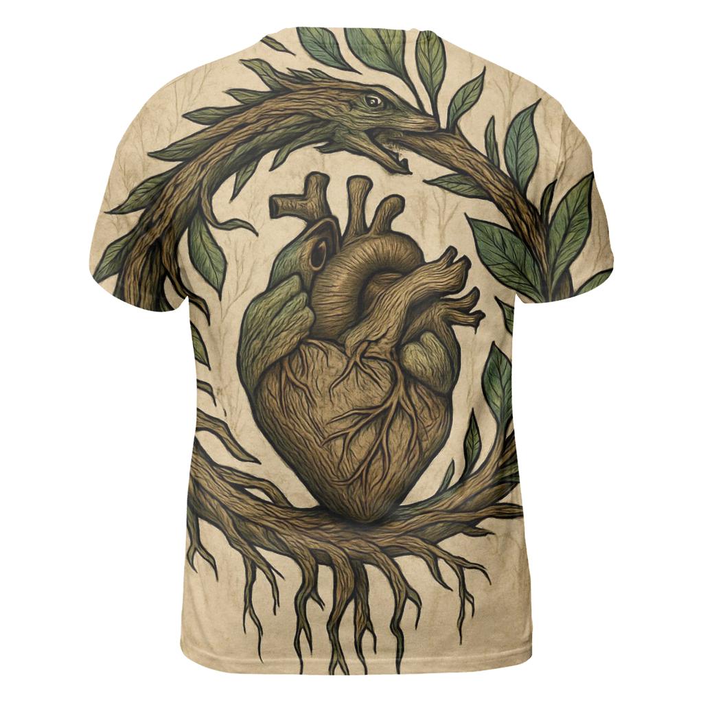Forest Heart Ouroboros custom all-over print shirts