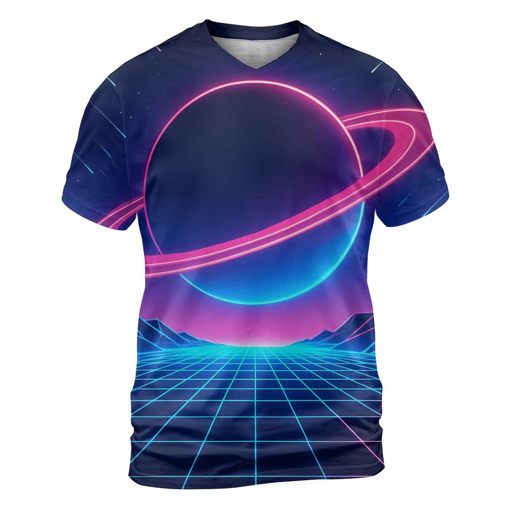 Retro Orbital Arcade Grid personalized full print shirts
