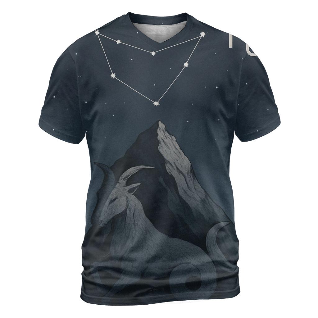 Capricorn Mountain Gate Of Stars statement graphic shirts