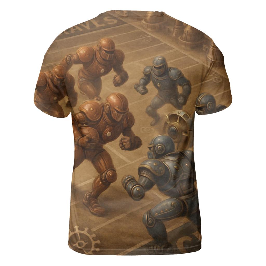 Clockwork Rivals On The Iron Field designer pattern shirts