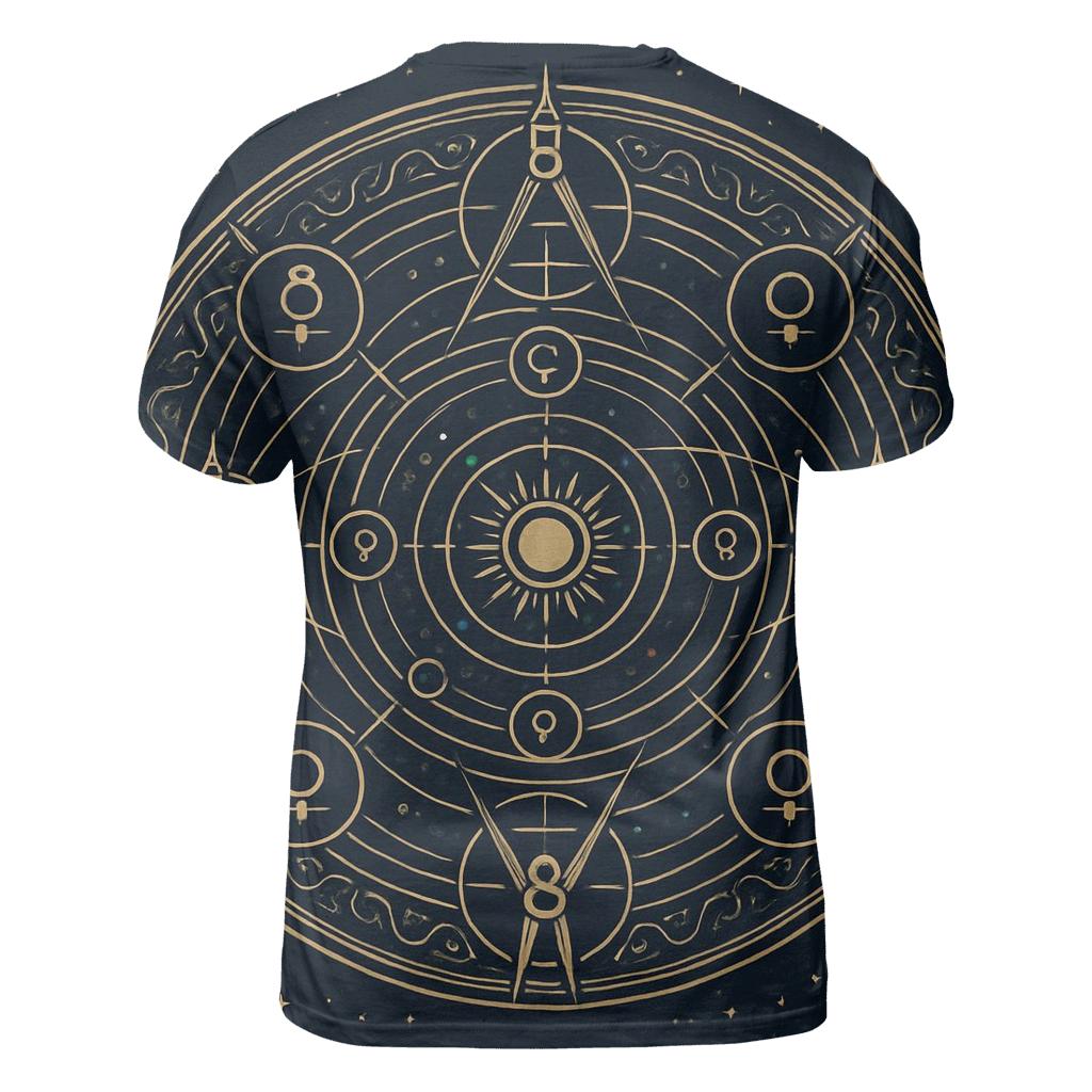 Stellar Compass Mandala unique graphic print tees