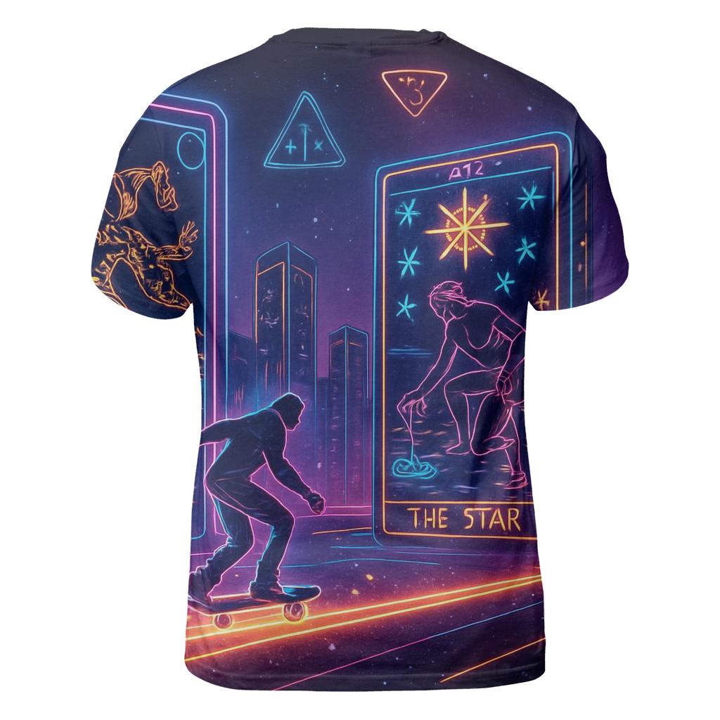 Neon Tarot Skylines trendy printed shirt styles