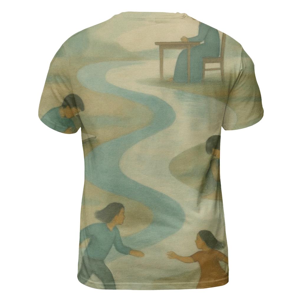 Her Patience The Quiet River Beneath Your Days unique graphic print tees