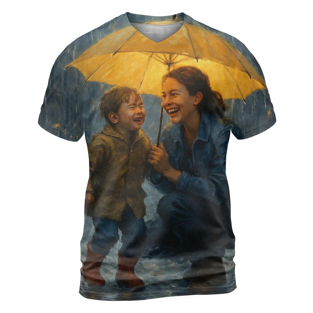 The Shelter Of Her Laughter In Every Storm custom all-over print shirts