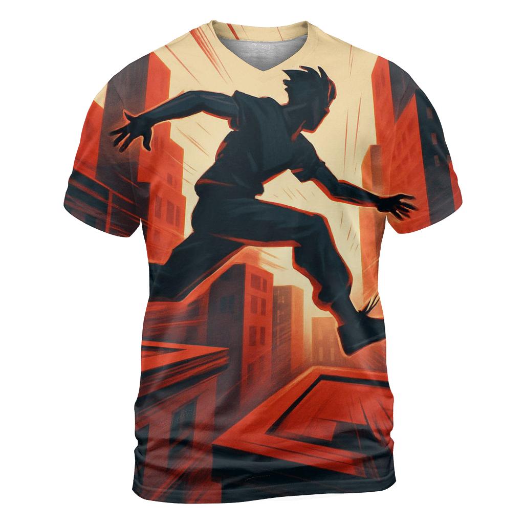 Urban Parkour Sprint statement graphic shirts