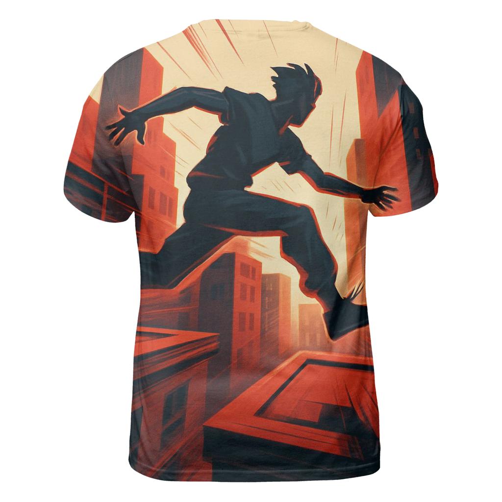 Urban Parkour Sprint statement graphic shirts
