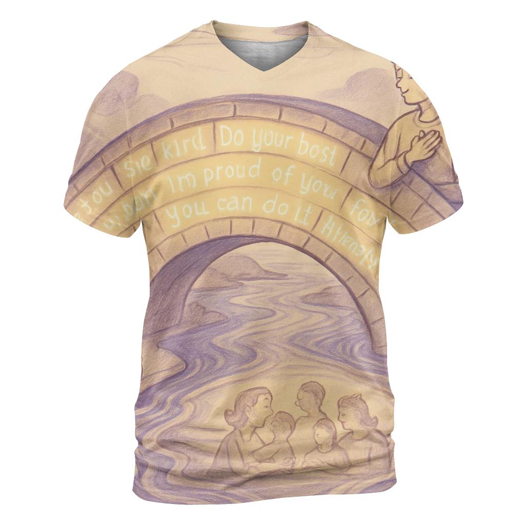 The Bridge Of Her Stories Across Your Years creative print fashion shirts