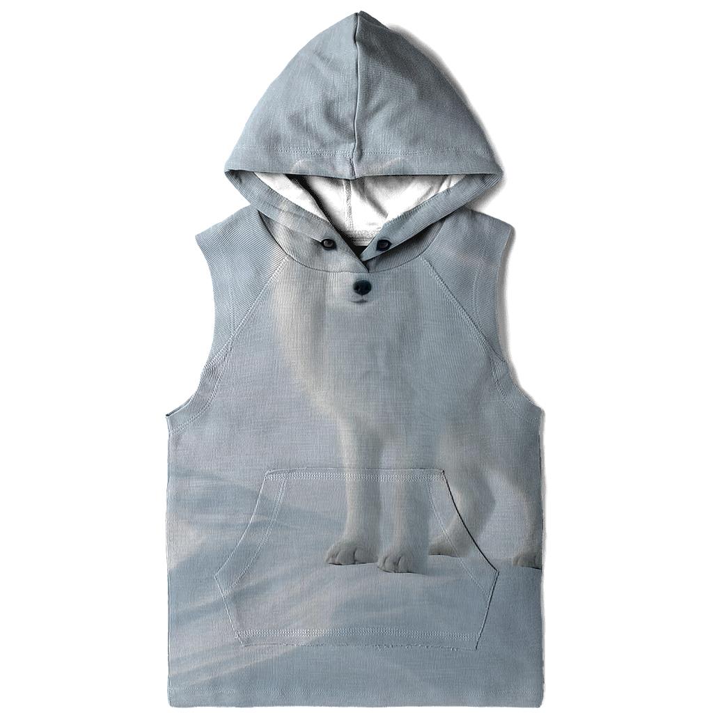 Arctic Fox On Wind Carved Snow custom hoodies