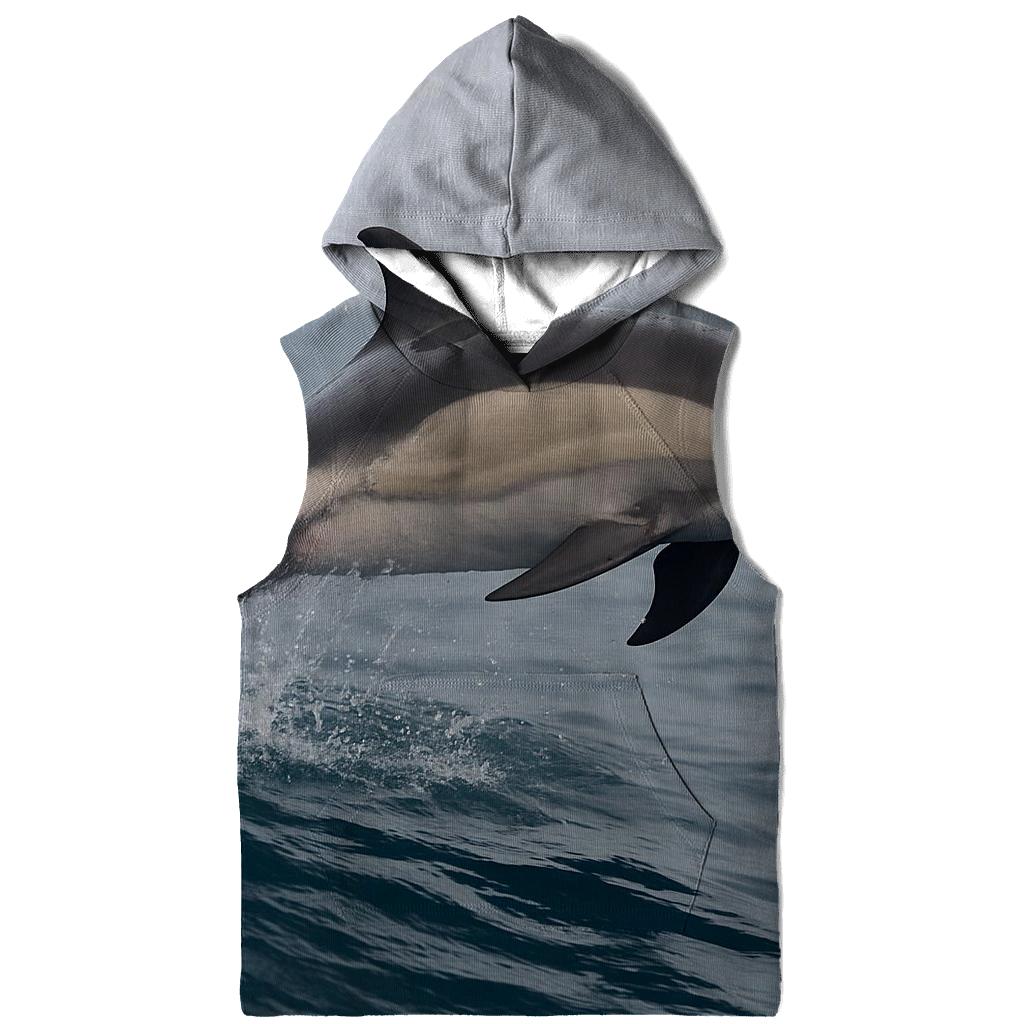 Common Dolphin In Steel Blue Swell hoodie styles