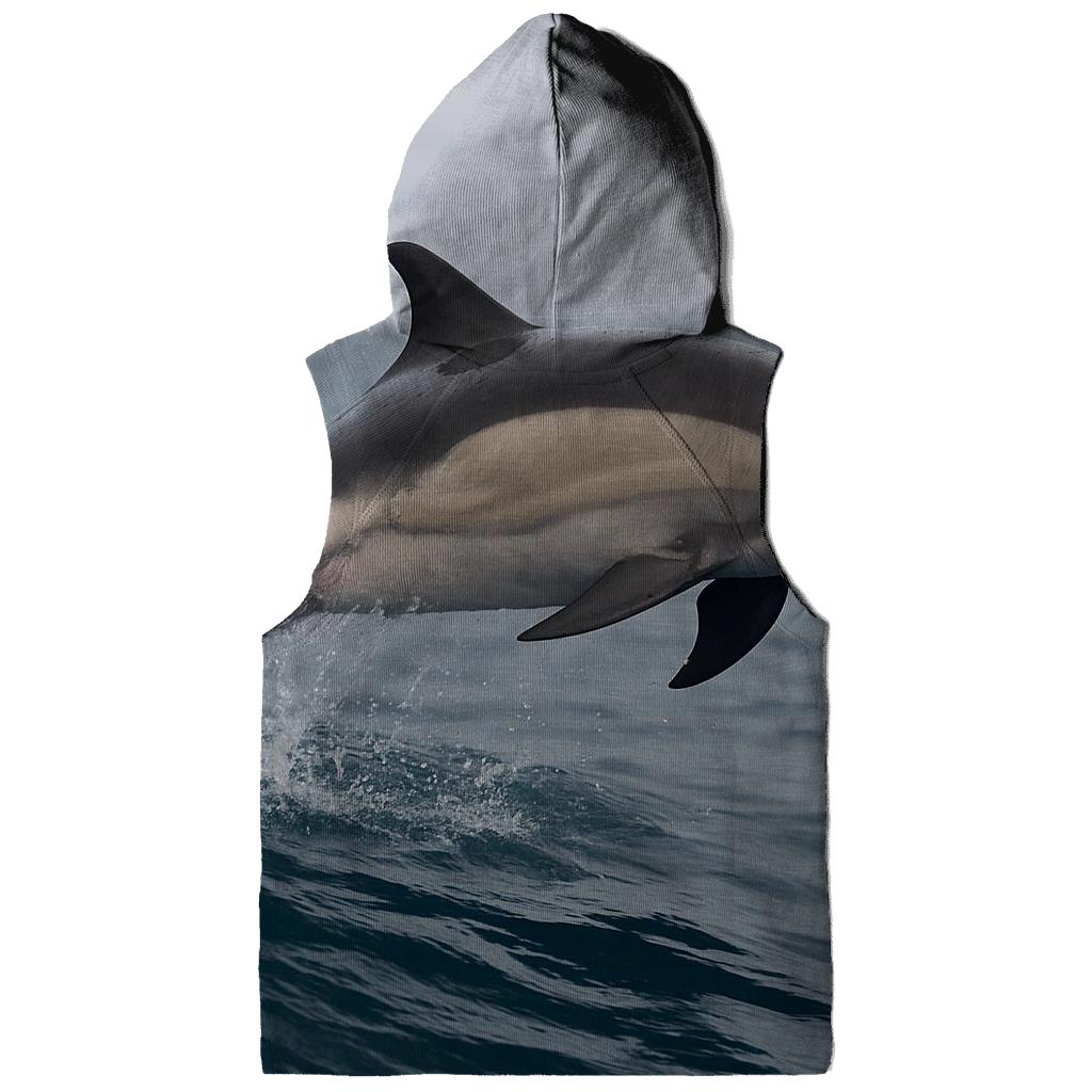 Common Dolphin In Steel Blue Swell hoodie styles