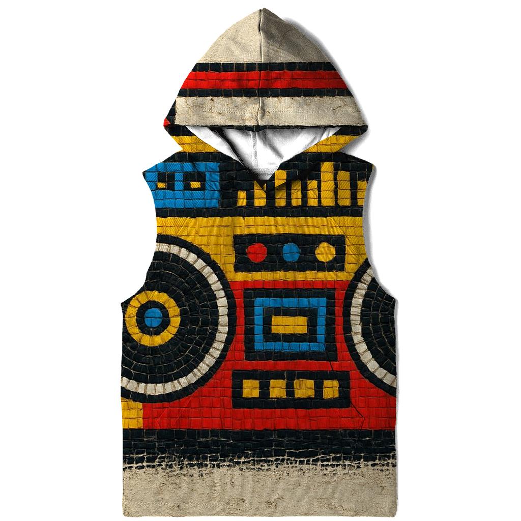 Retro Boombox Street Mosaic hoodie designs