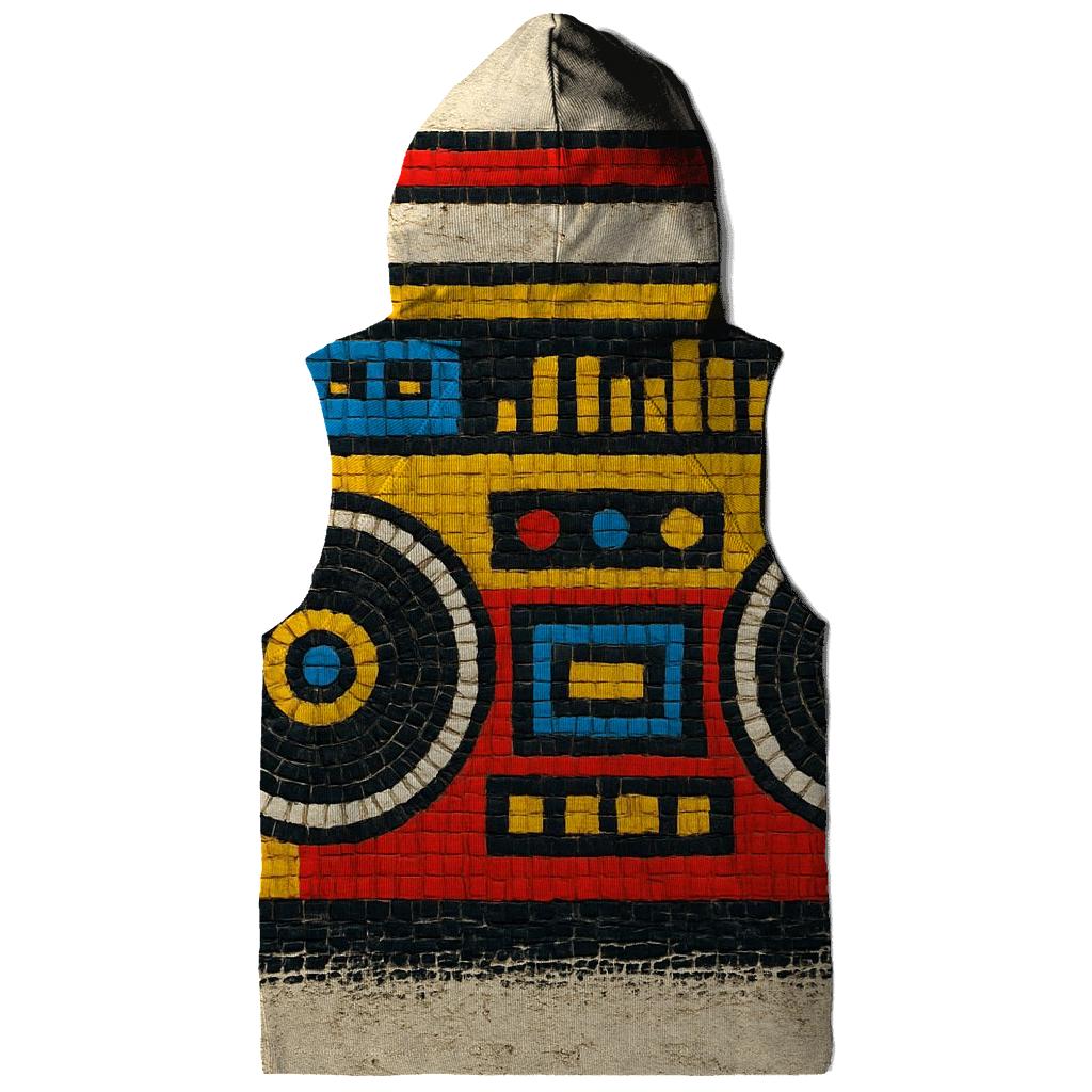 Retro Boombox Street Mosaic hoodie designs
