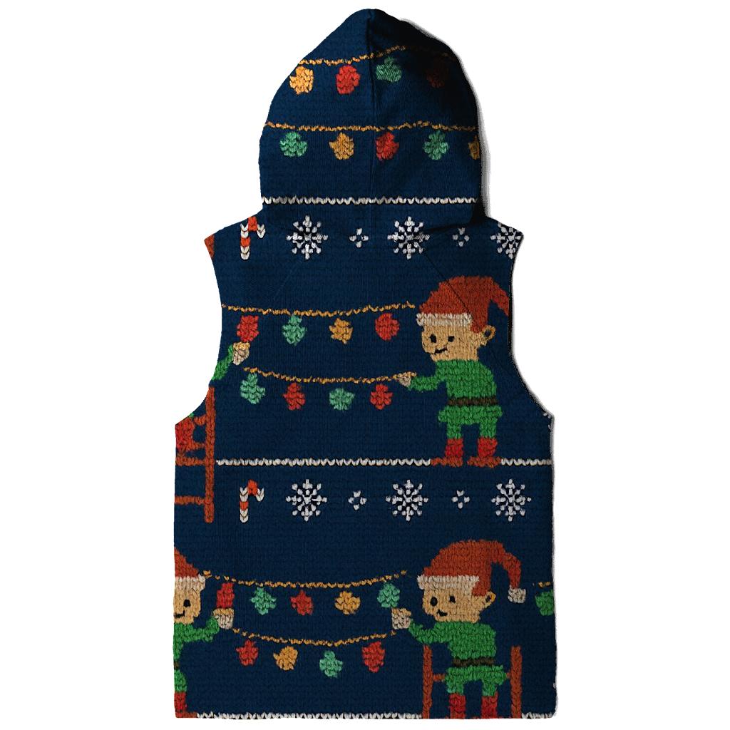 Elves On Ladder Lights Design custom hoodies