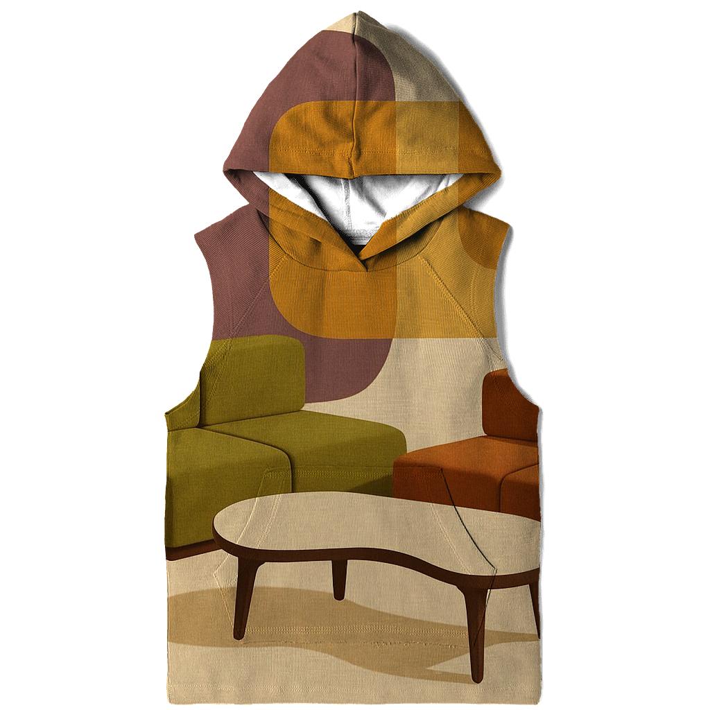 Space Age Lounge Shapes designer hoodies
