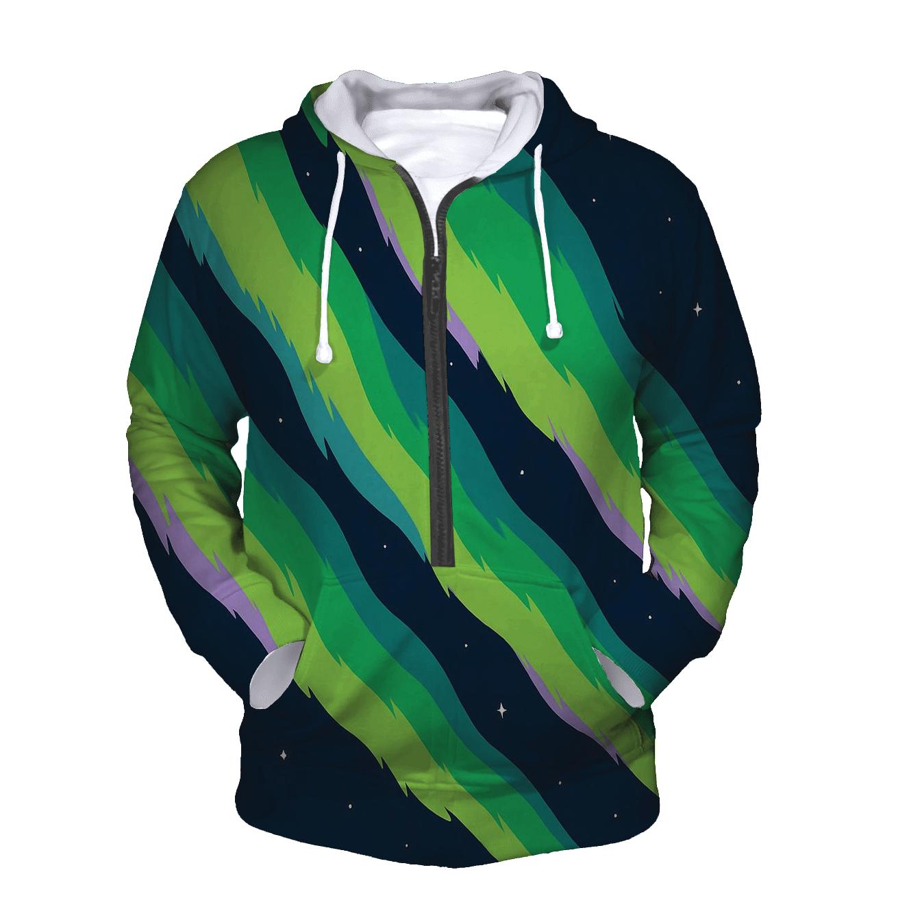 Aurora Ribbon Canopy embroidered hoodies