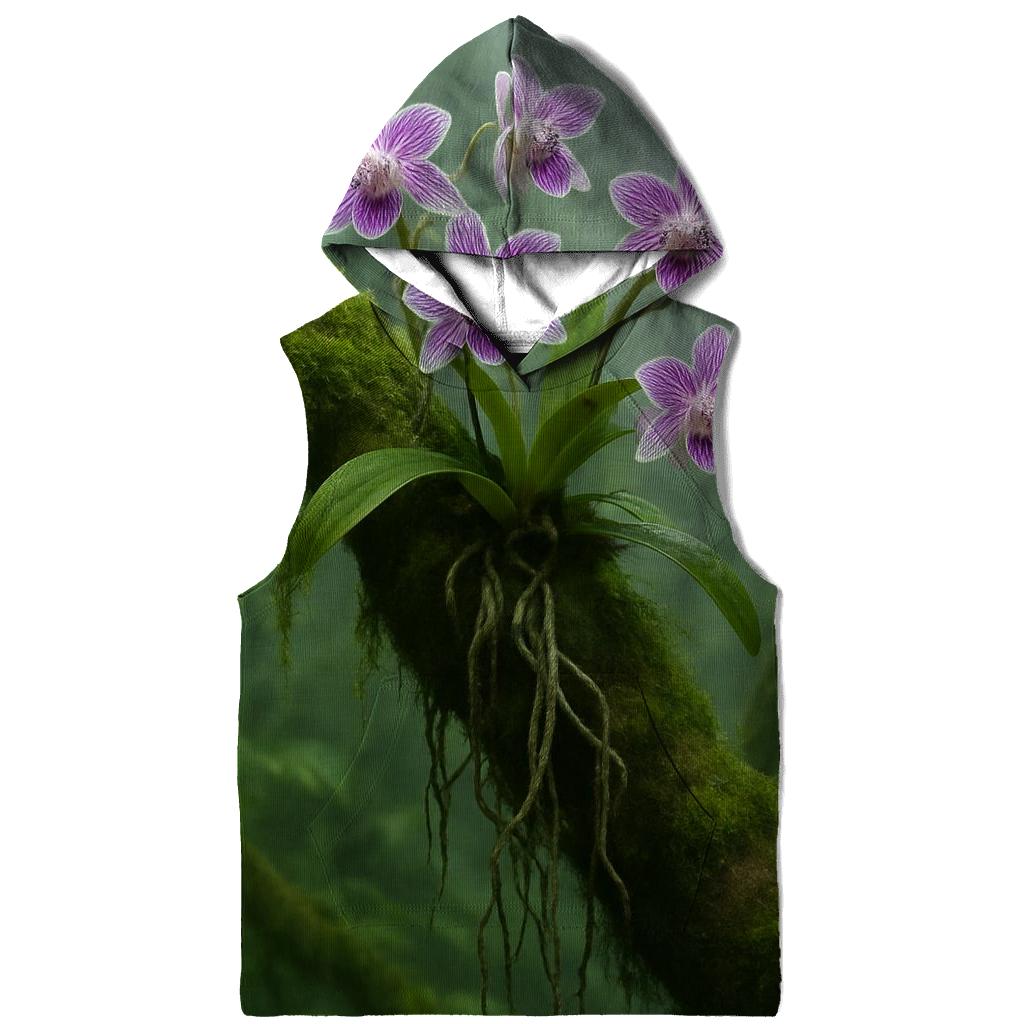 Orchid Roots In Misty Cloud Forest premium hoodies