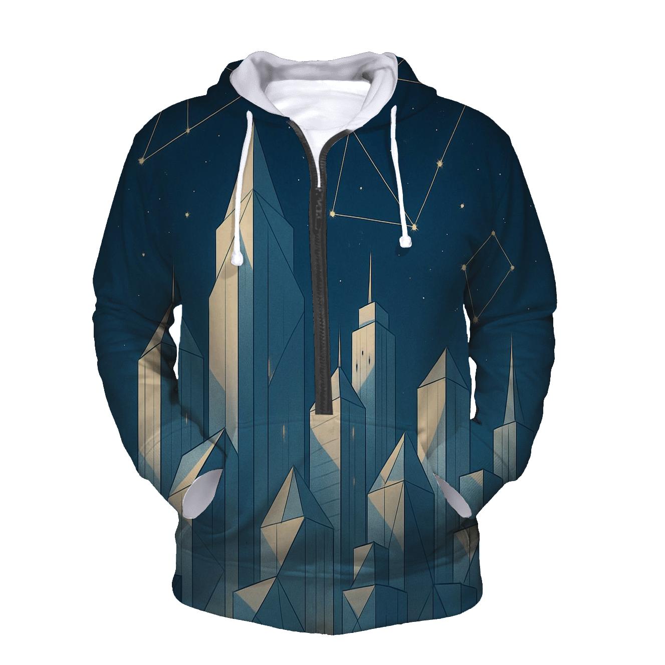 Celestial Origami City custom hoodies