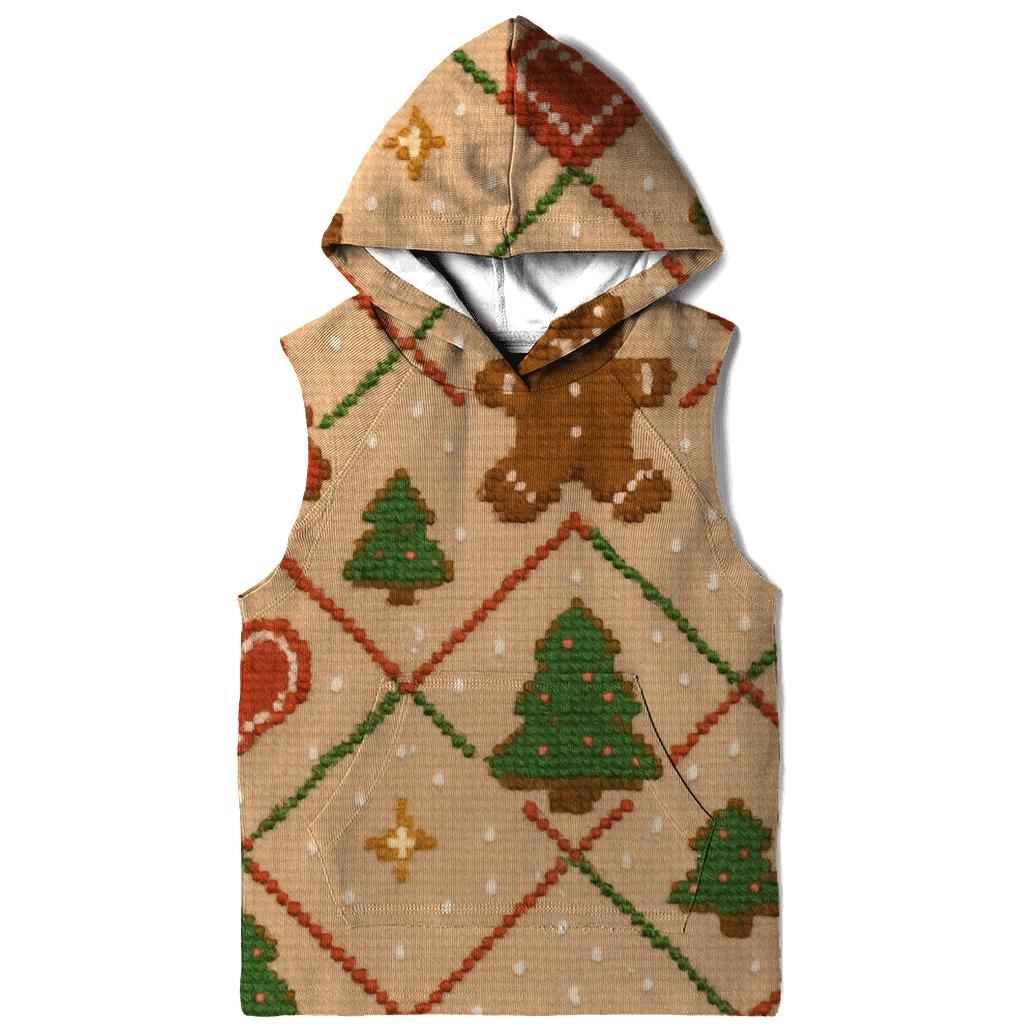 Gingerbread Cookie Confetti Lattice Design printed hoodies