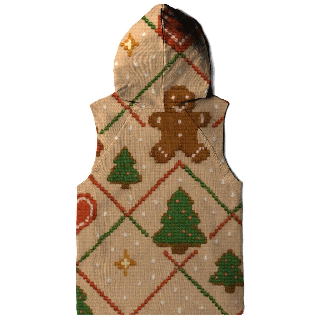 Gingerbread Cookie Confetti Lattice Design printed hoodies