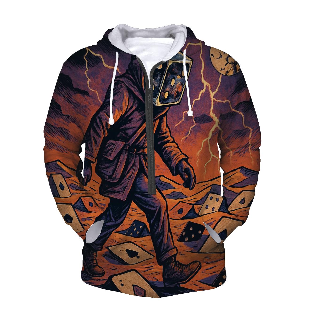 Dice Headed Wanderer premium hoodies