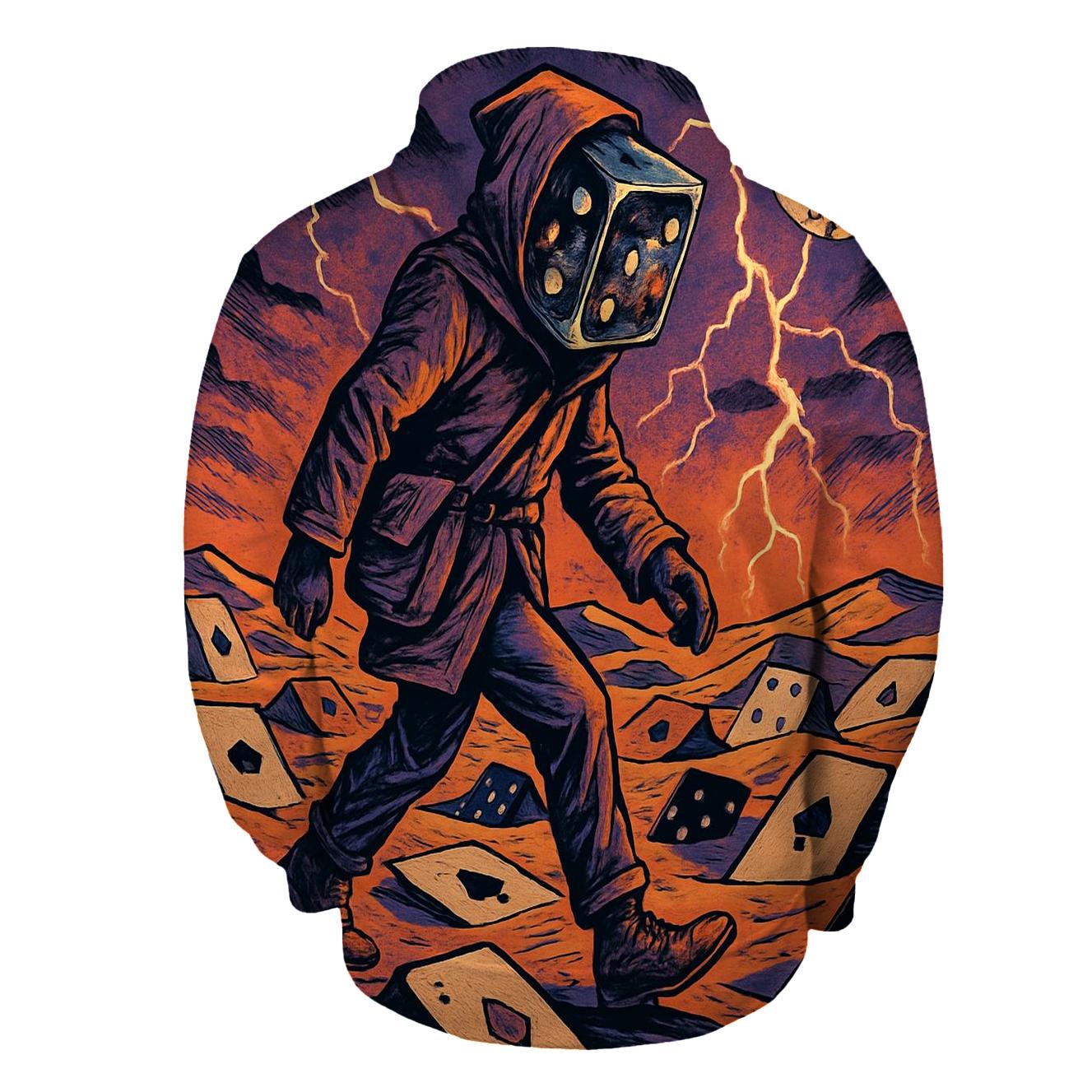 Dice Headed Wanderer premium hoodies