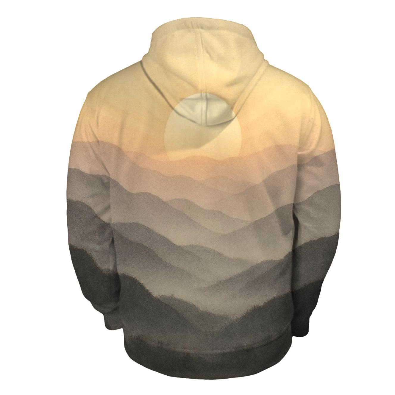 Dawn Over Still Mountains lightweight hoodies