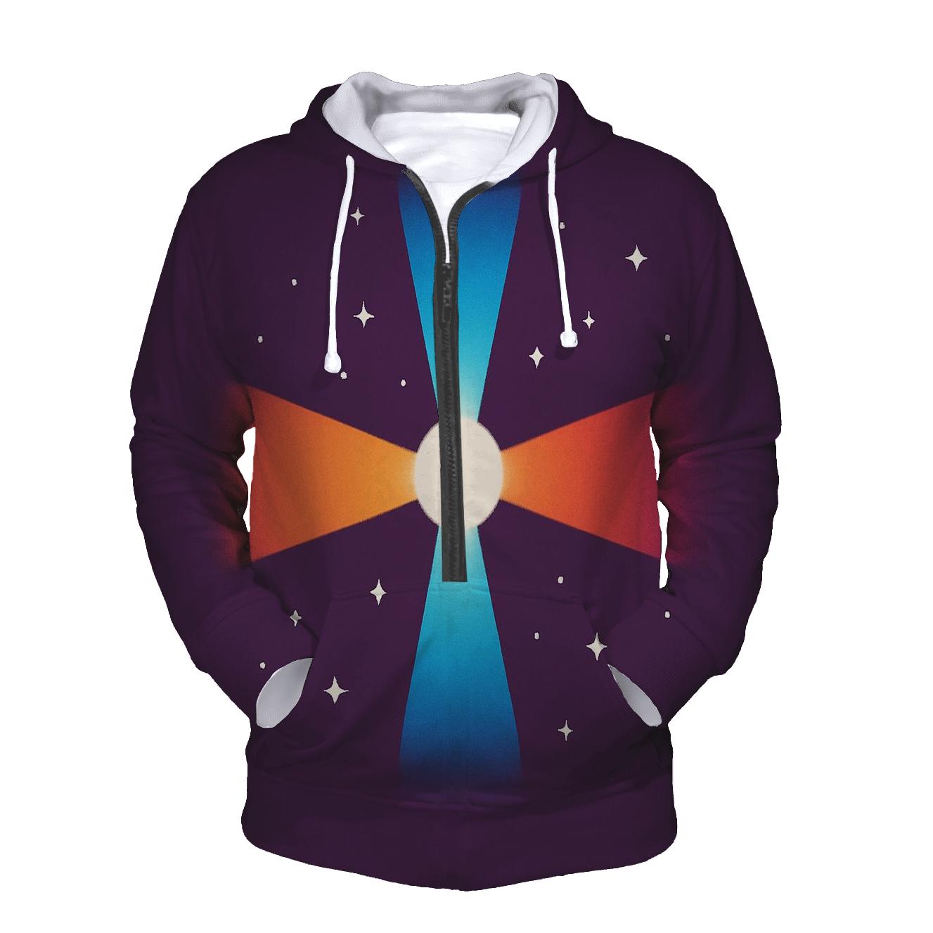 Pulsar Beam QuadraCross graphic hoodies
