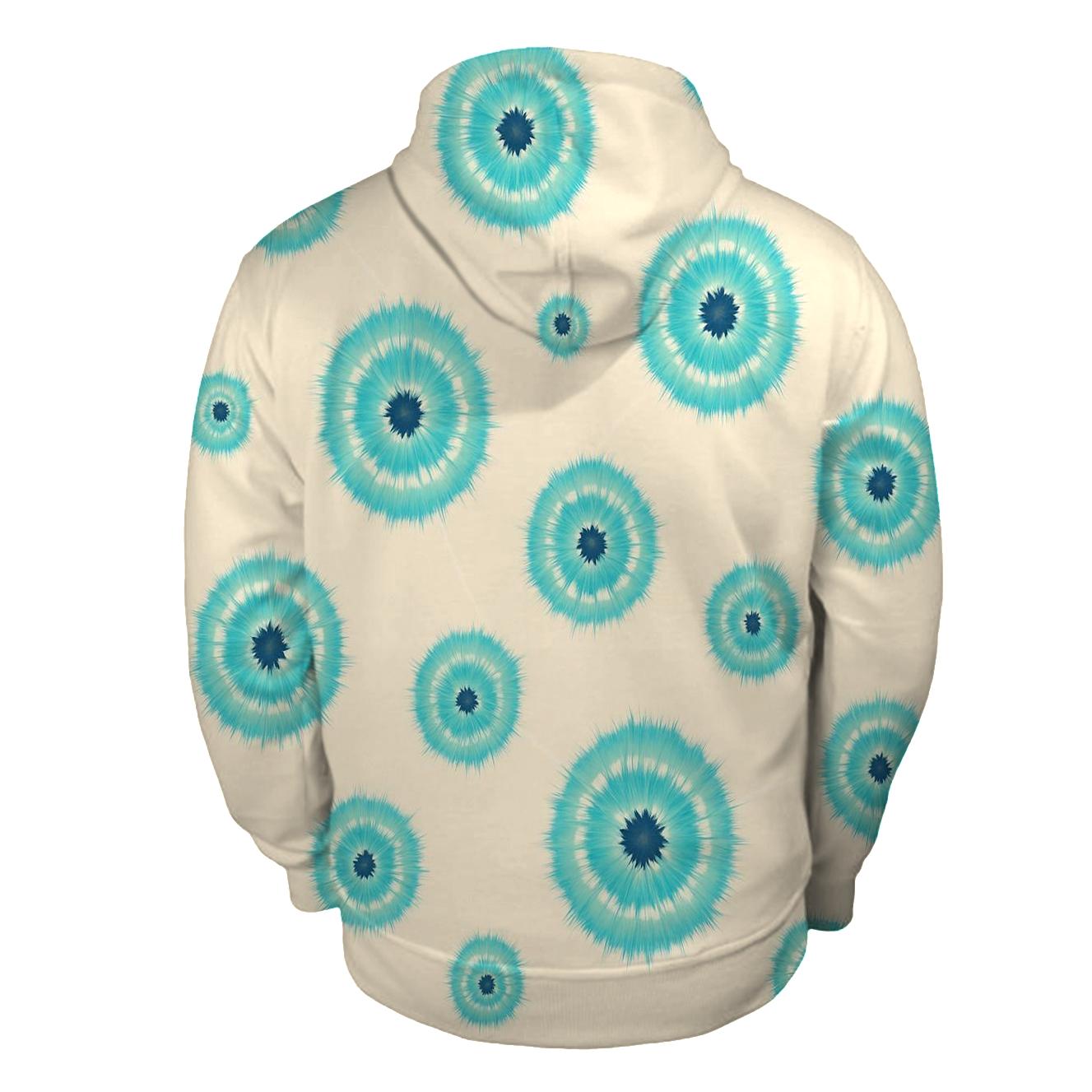 Aqua Navy Kumo Constellations graphic hoodies