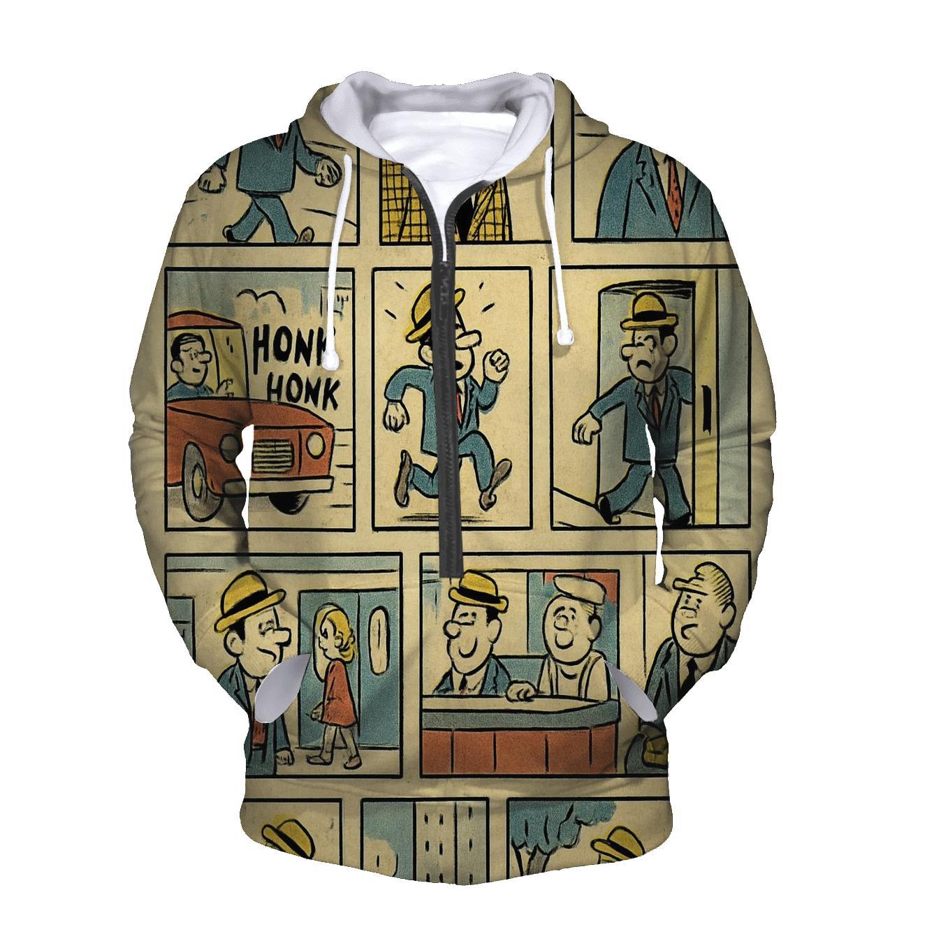 Classic Newspaper Comic Strip Page custom hoodies