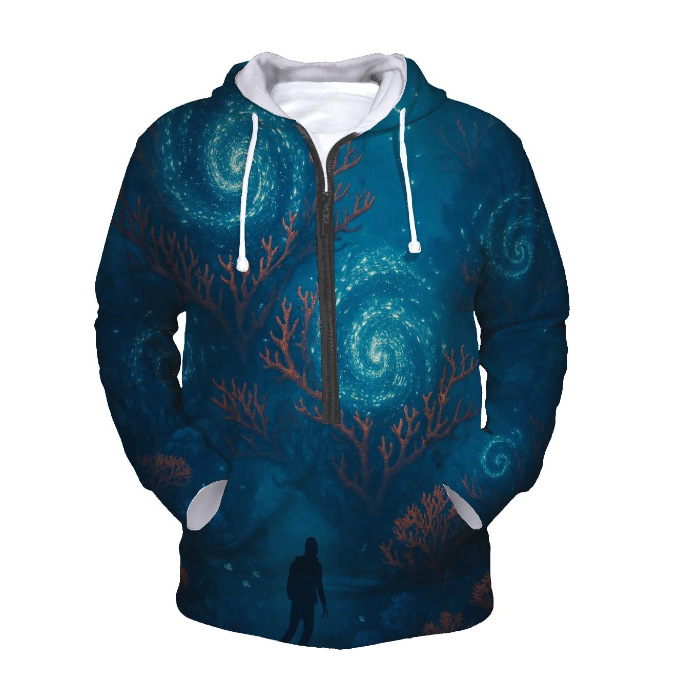 Cosmic Coral Reef lightweight hoodies