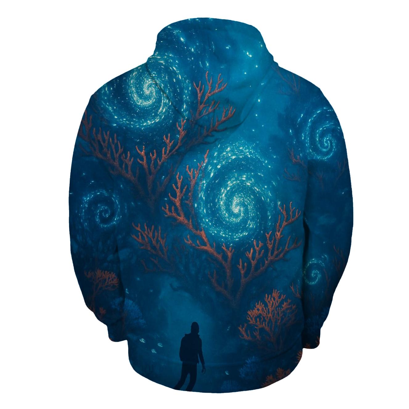 Cosmic Coral Reef lightweight hoodies