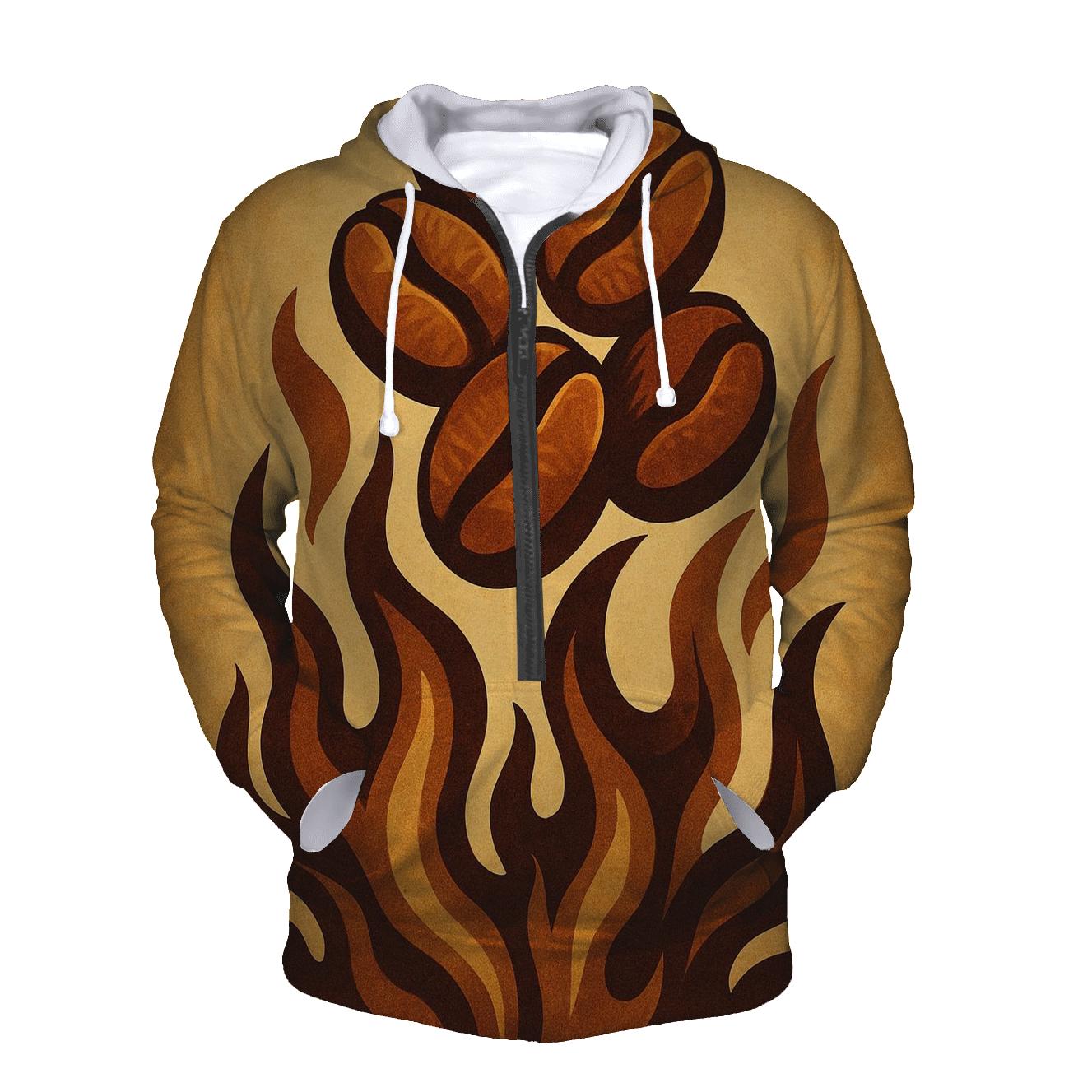 Ember Roast Flames printed hoodies