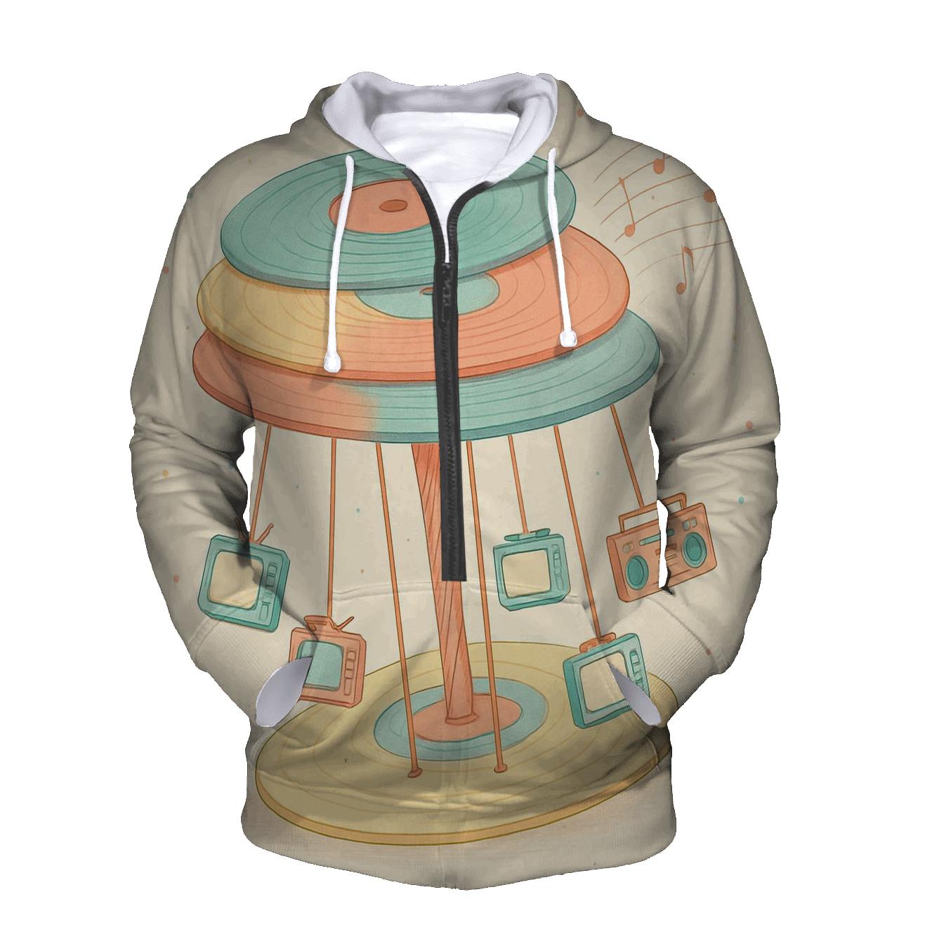 Candy Pop Vinyl Carousel graphic hoodies
