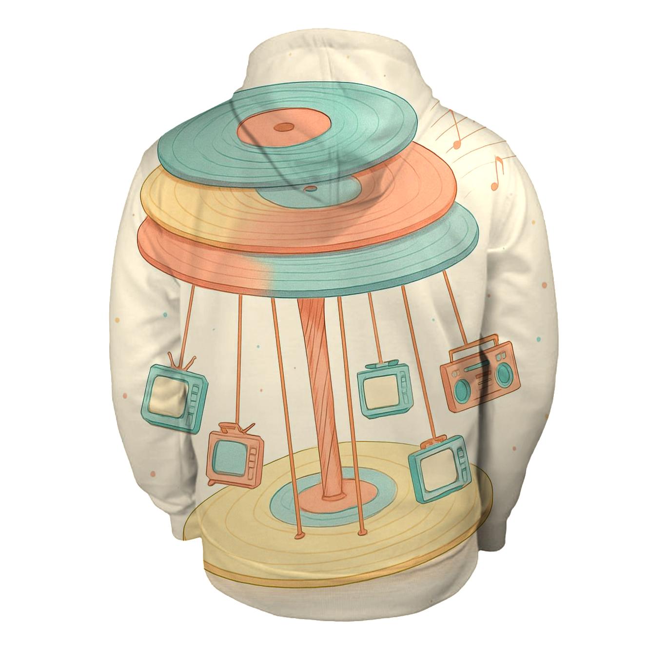Candy Pop Vinyl Carousel graphic hoodies
