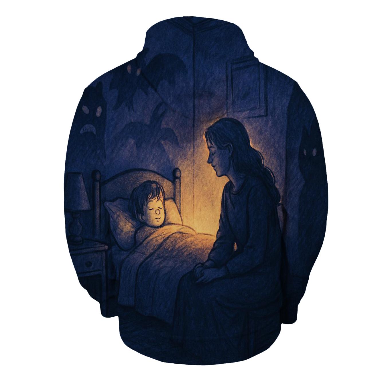 Her Voice That Turns Fear Into Morning Light embroidered hoodies