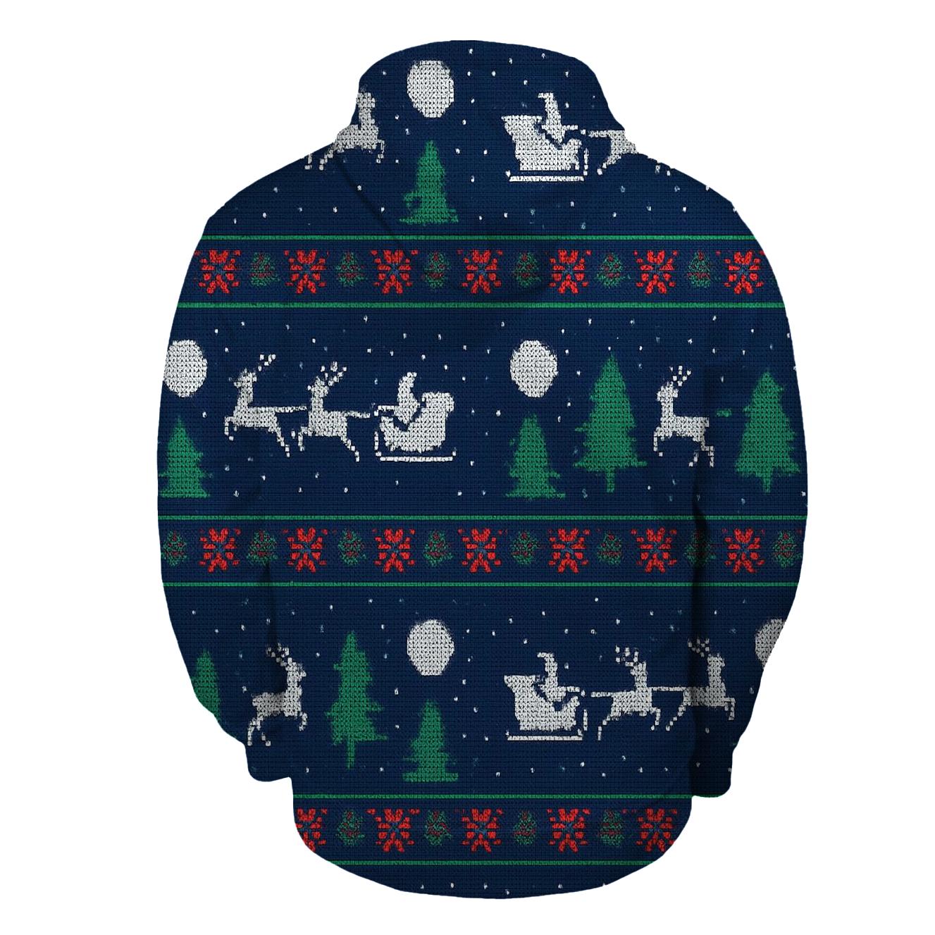 Midnight Sleigh Silhouette Bands Design hoodie styles