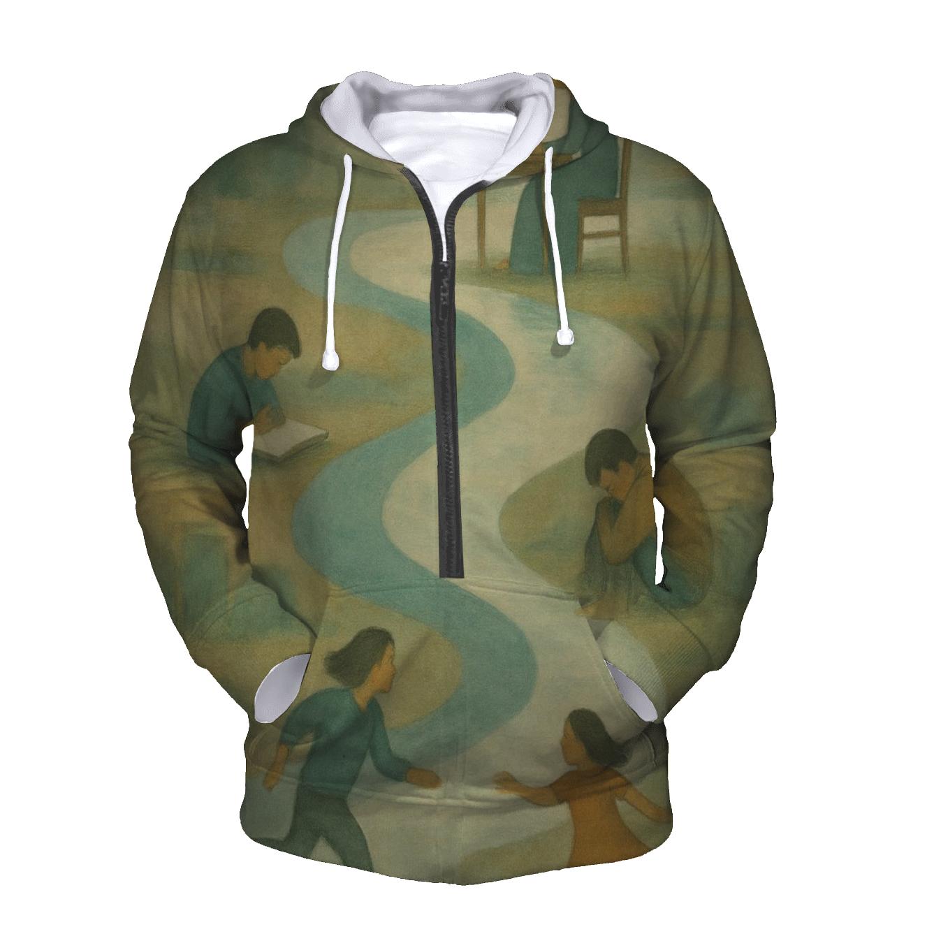 Her Patience The Quiet River Beneath Your Days custom hoodies