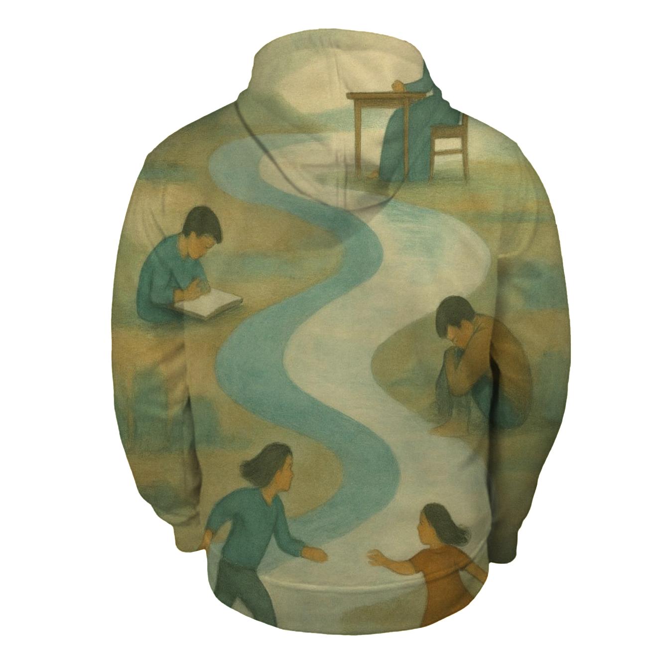 Her Patience The Quiet River Beneath Your Days custom hoodies