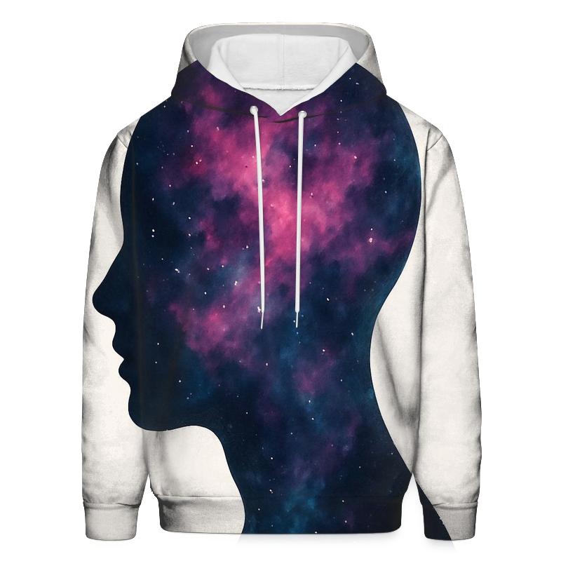 Nebula Bloom Portrait premium hoodies