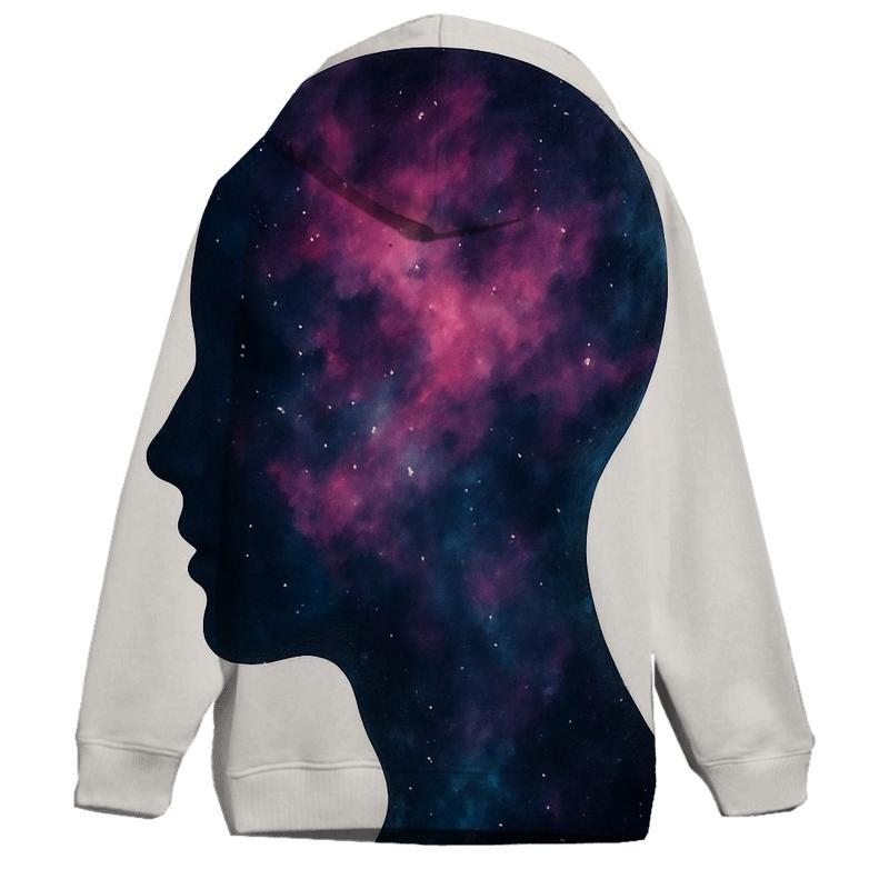 Nebula Bloom Portrait premium hoodies