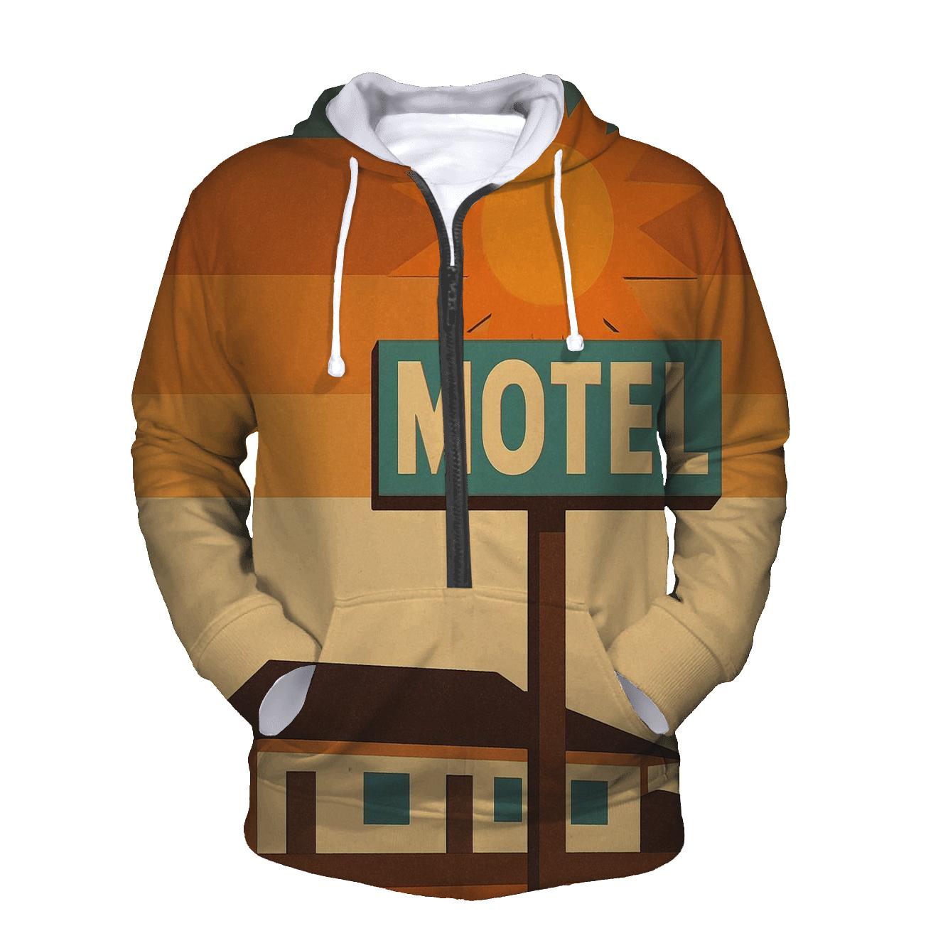 Sunburst Motel Sign designer hoodies