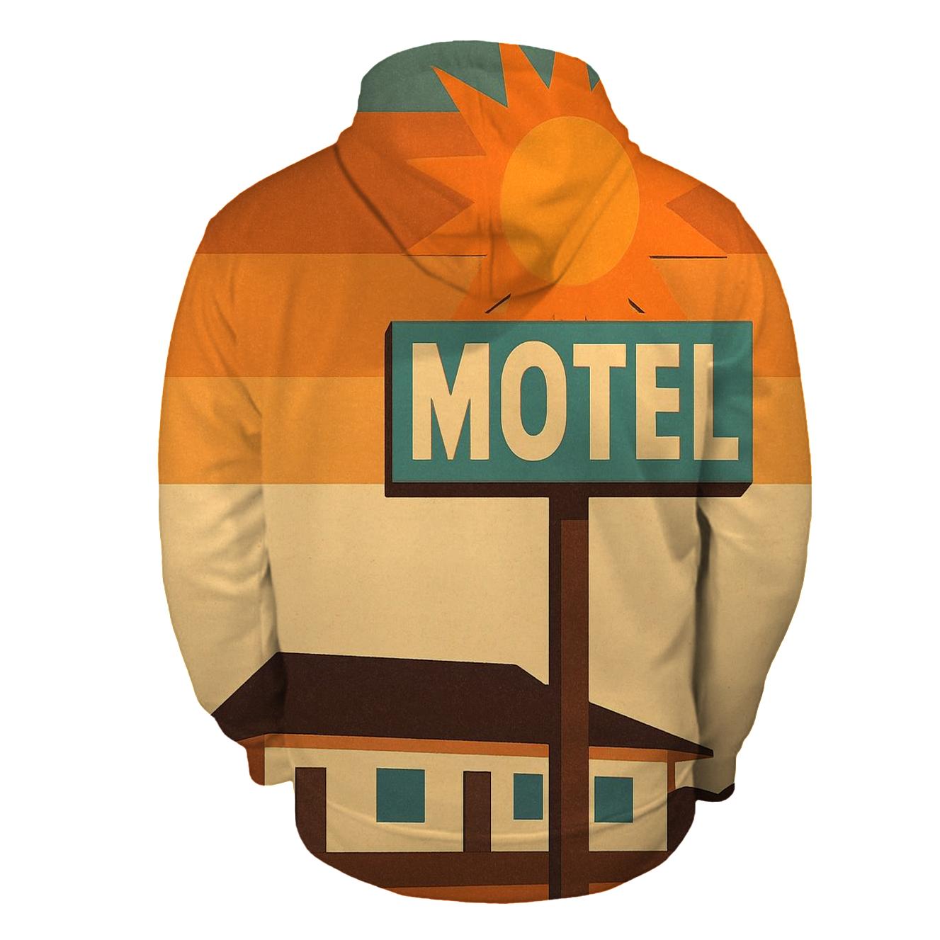 Sunburst Motel Sign designer hoodies