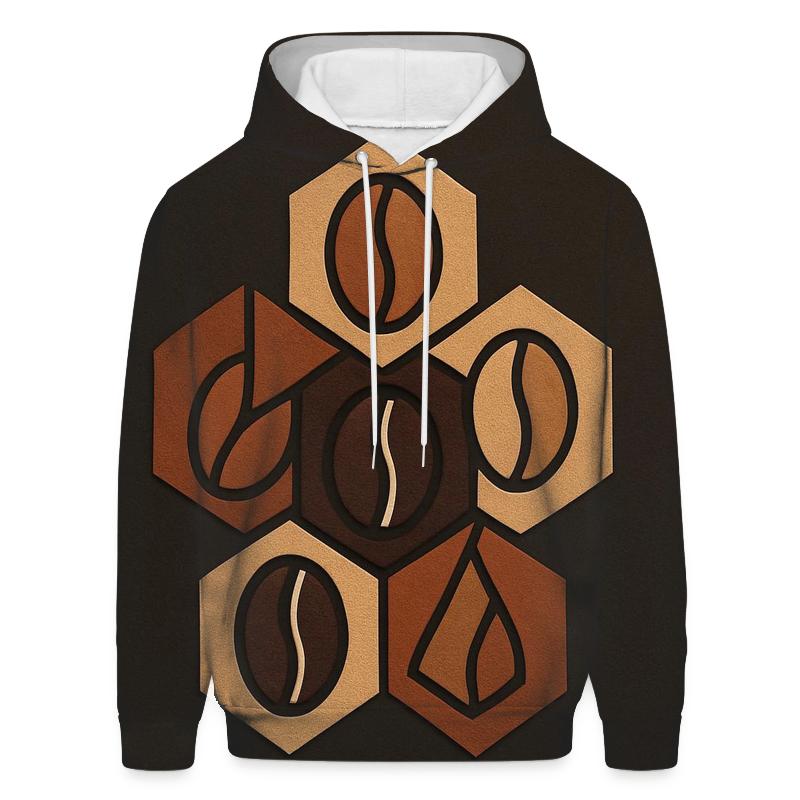 Copper Roast Geometry premium hoodies