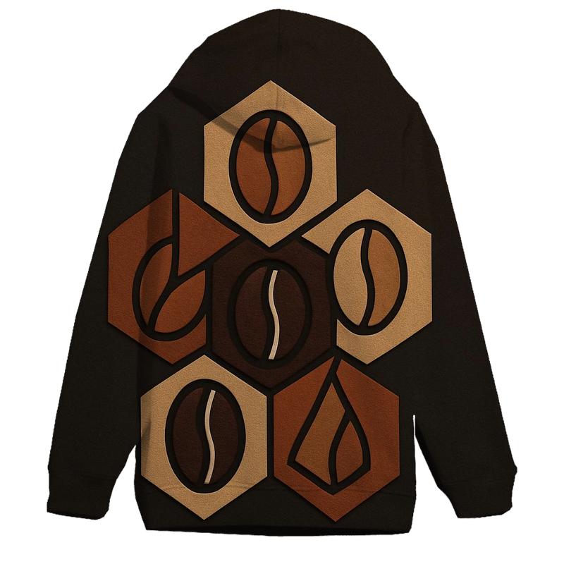 Copper Roast Geometry premium hoodies