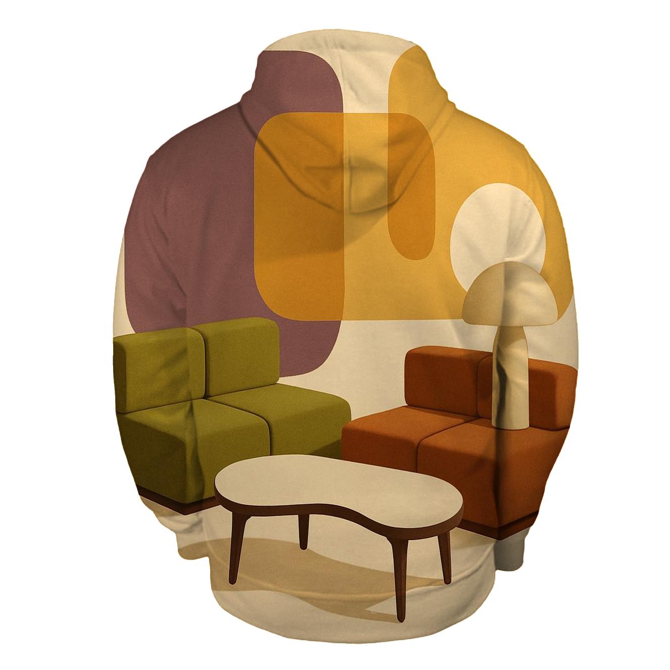 Space Age Lounge Shapes premium hoodies