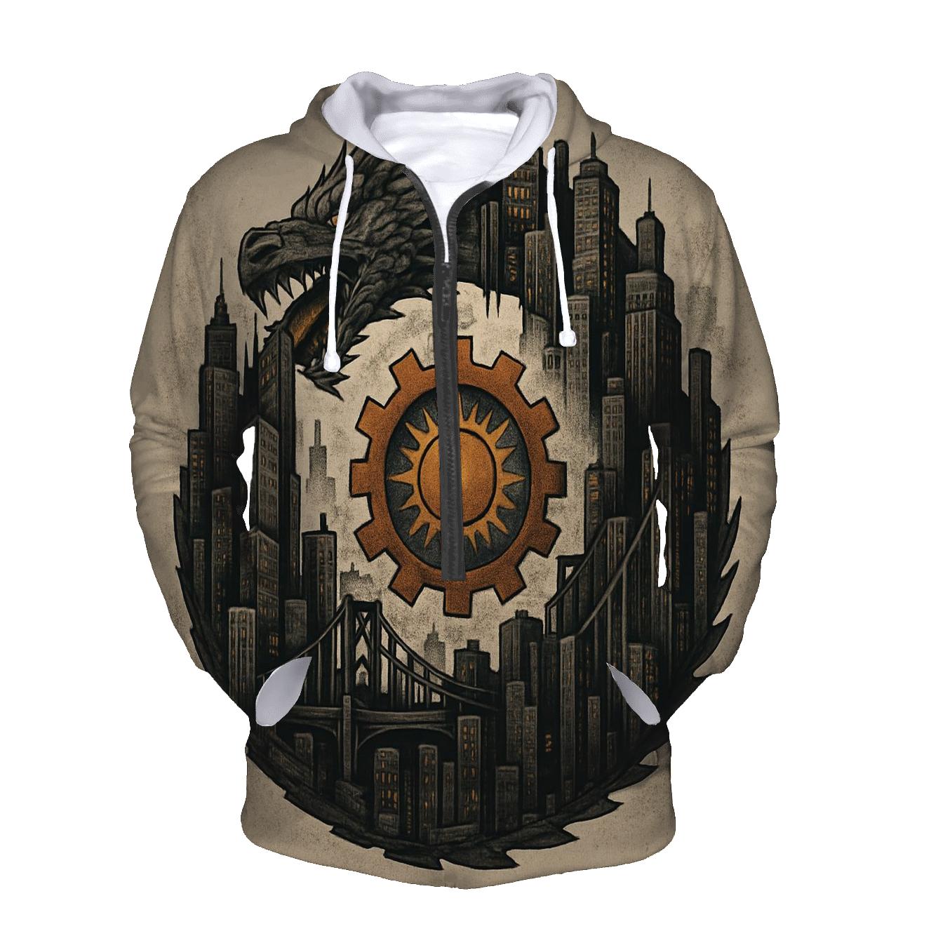 Clockwork City Ouroboros Skyline hoodie trends